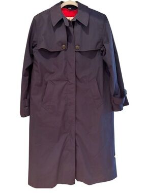 Hermès x Cathay Pacific Navy Long Trench Coat | Vintage Classic | 34L